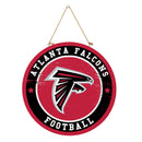 Atlanta Falcons Round Door Decor with Hanging Rope, 18x18