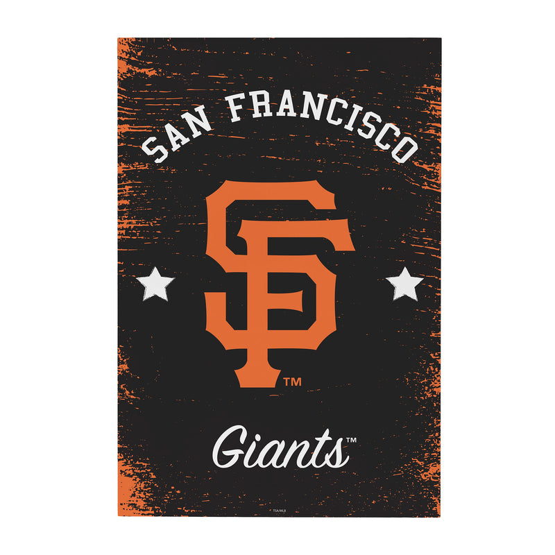 San Francisco Giants Wood Wall Sign, 16x24