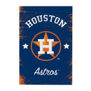 Houston Astros Wood Wall Sign, 16x24