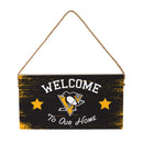 Pittsburgh Penguins Wood Wall Sign, 6x11