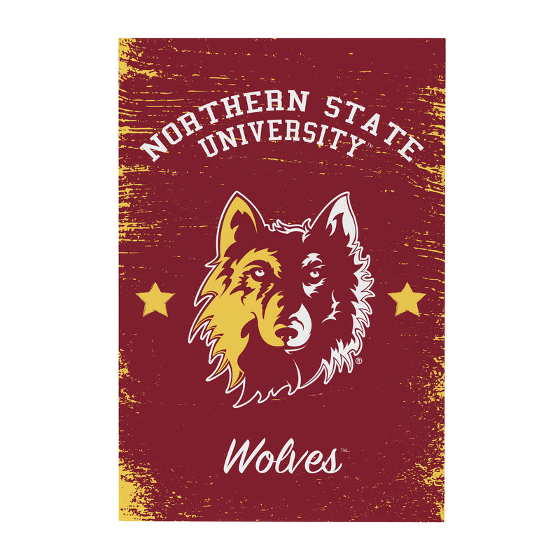 Northern State University Wood Wall Sign, 16x24