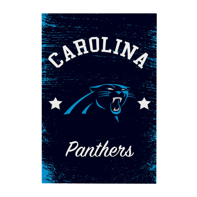 Carolina Panthers Wood Wall Sign, 16x24