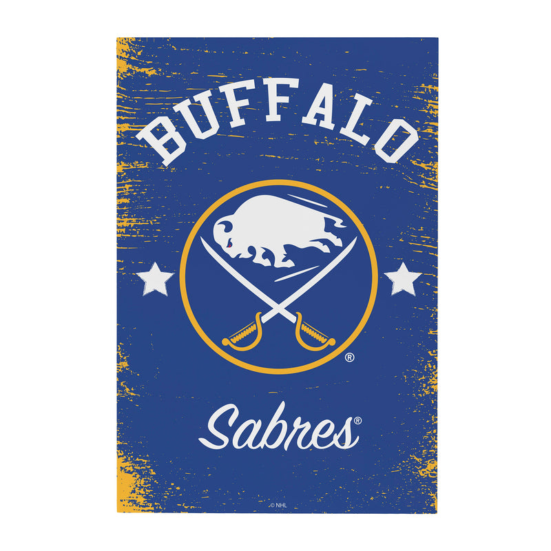 Buffalo Sabres Wood Wall Sign, 16x24