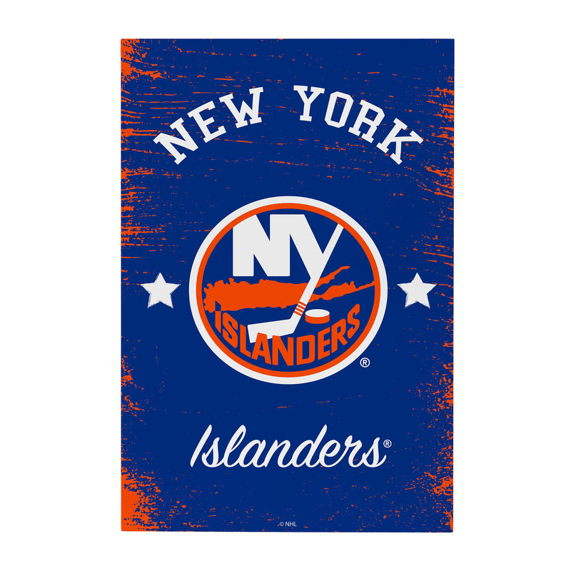 New York Islanders Wood Wall Sign, 16x24