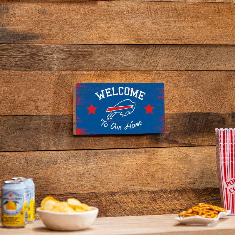 Buffalo Bills Wood Wall Sign, 6x11
