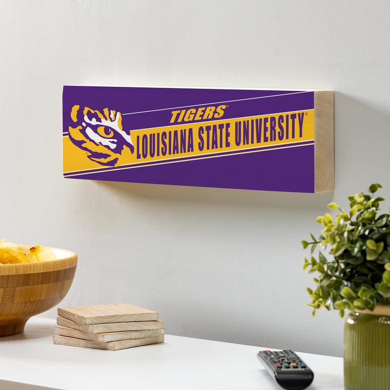 Louisiana State University Mantle Sign, Down Home Fans, 5x18