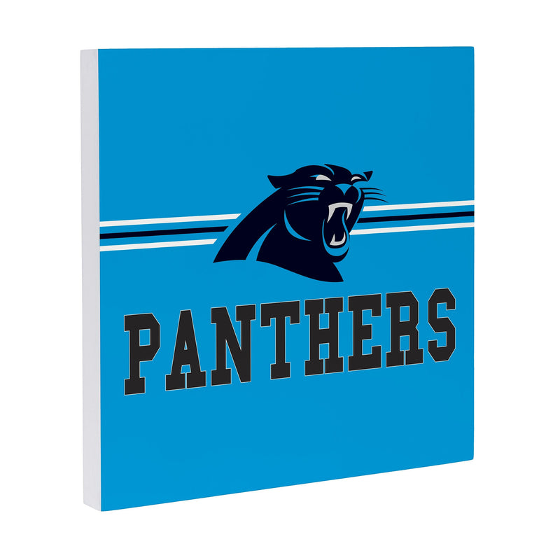 Carolina Panthers Wood Wall Sign, 12x12