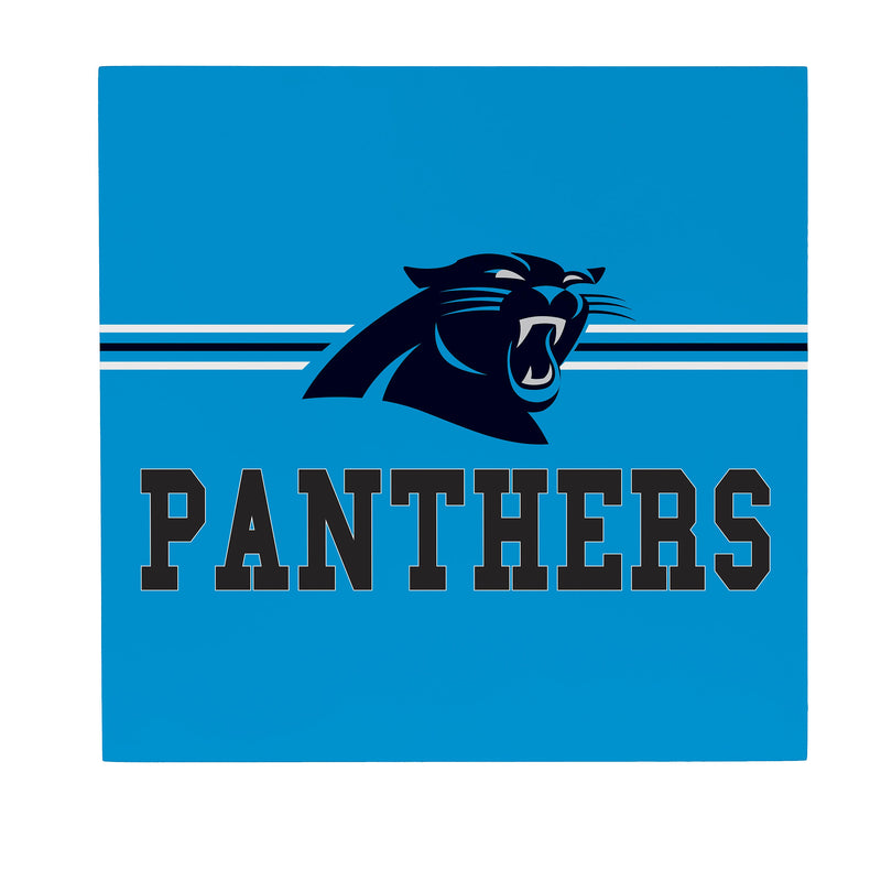 Carolina Panthers Wood Wall Sign, 12x12