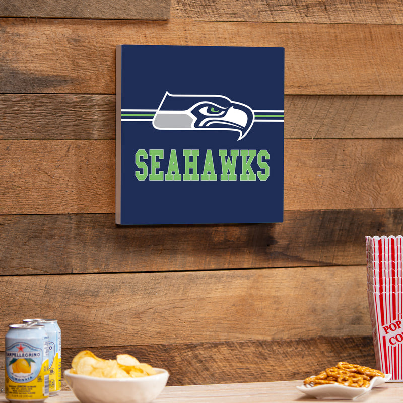 Seattle Seahawks Wood Wall Sign, 12x12