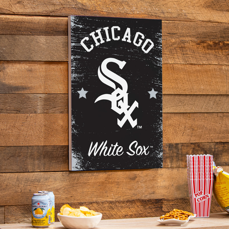 Chicago White Sox Wood Wall Sign, 16x24