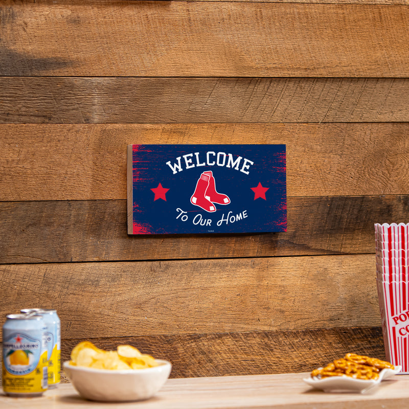 Boston Red Sox Wood Wall Sign, 6x11