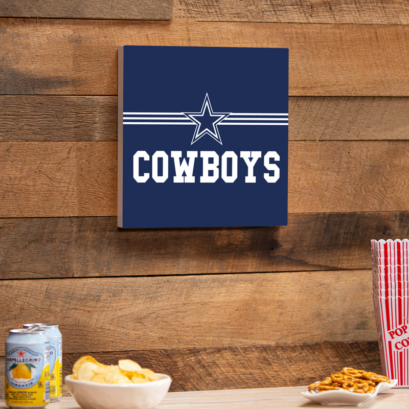 Dallas Cowboys Wood Wall Sign, 12x12