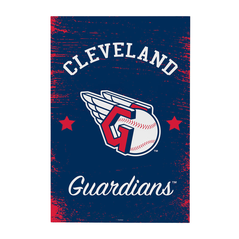 Cleveland Guardians Wood Wall Sign, 16x24