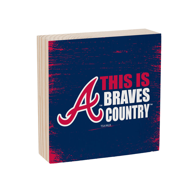 Atlanta Braves Plock, Down Home Fans, 6x6