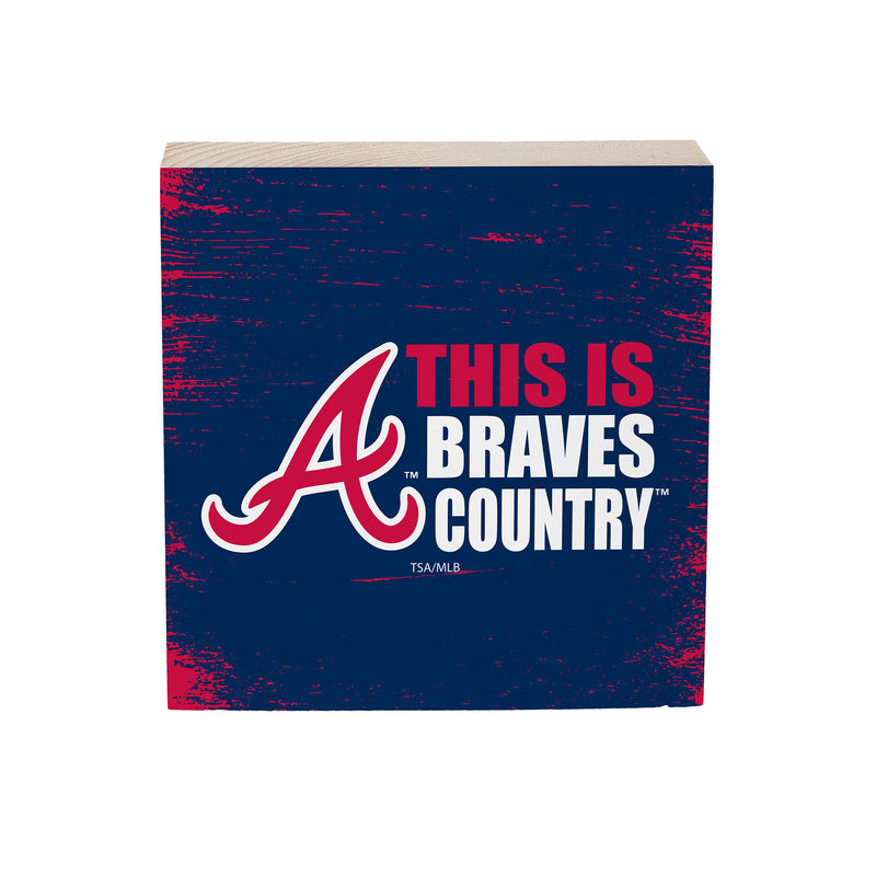 Atlanta Braves Plock, Down Home Fans, 6x6