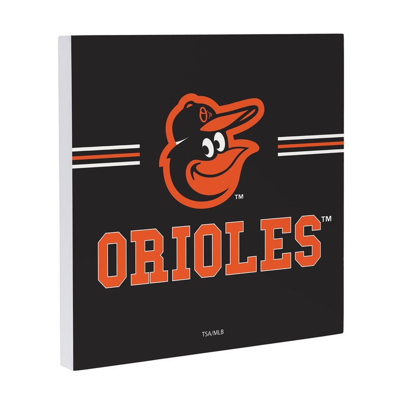 Baltimore Orioles Wood Wall Sign, 12x12