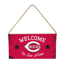 Cincinnati Reds Wood Wall Sign, 6x11
