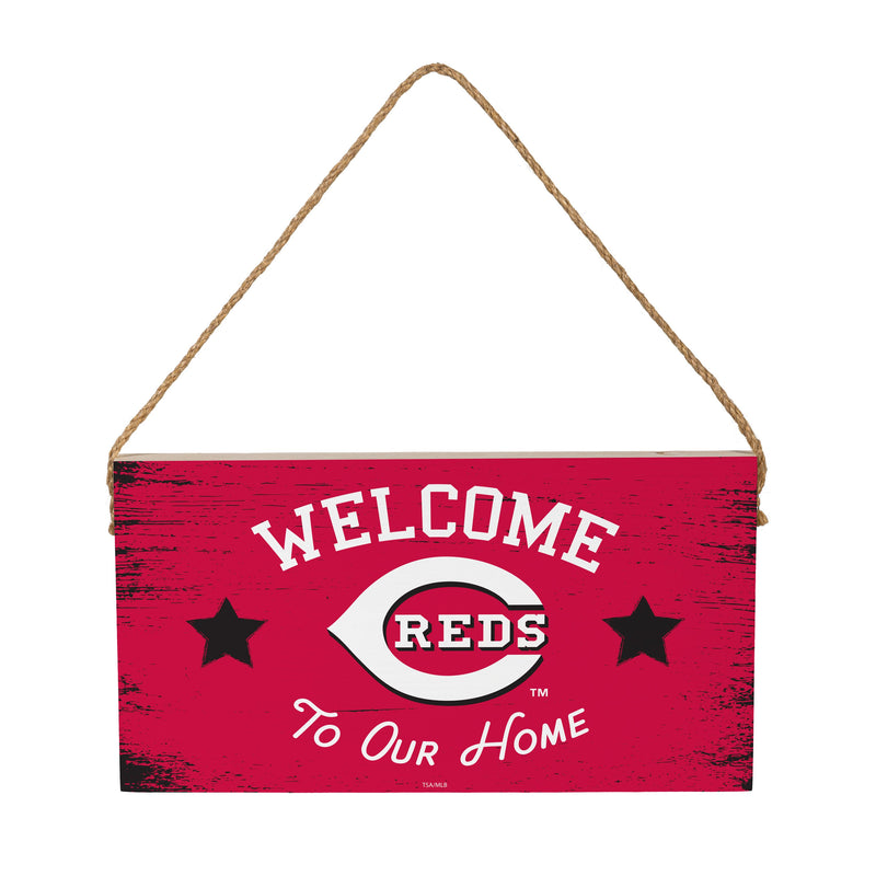 Cincinnati Reds Wood Wall Sign, 6x11