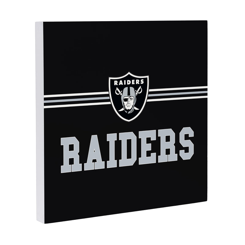 Las Vegas Raiders Wood Wall Sign, 12x12