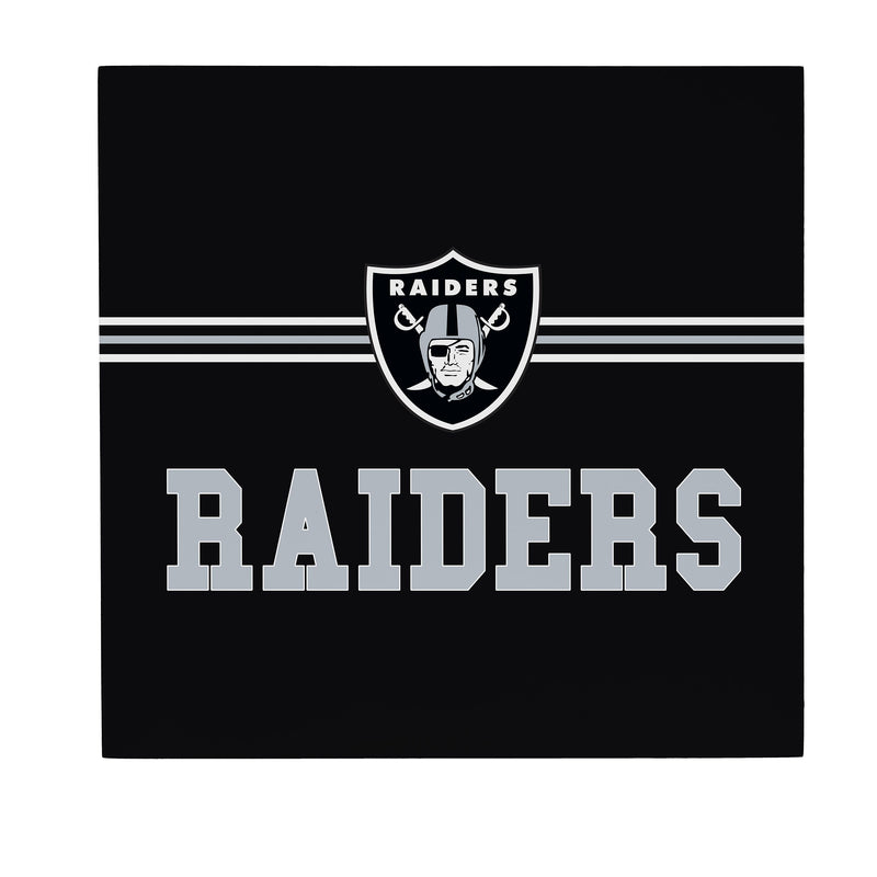 Las Vegas Raiders Wood Wall Sign, 12x12
