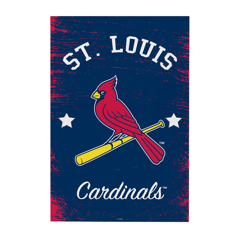 St Louis Cardinals Wood Wall Sign, 16x24