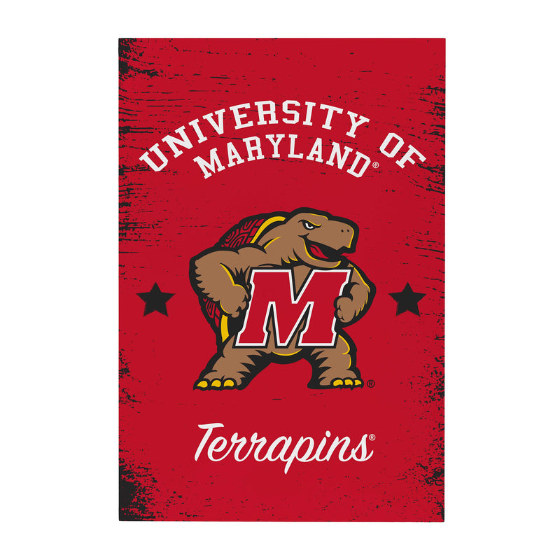 University of Maryland Wood Wall Sign, 16x24