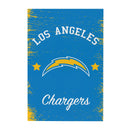 Los Angeles Chargers Wood Wall Sign, 16x24