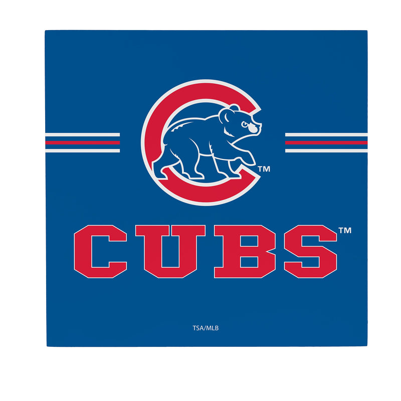 Chicago Cubs Wood Wall Sign, 12x12