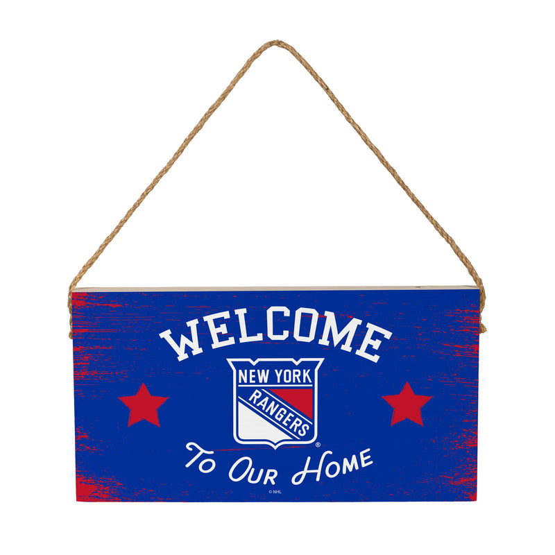 New York Rangers Wood Wall Sign, 6x11