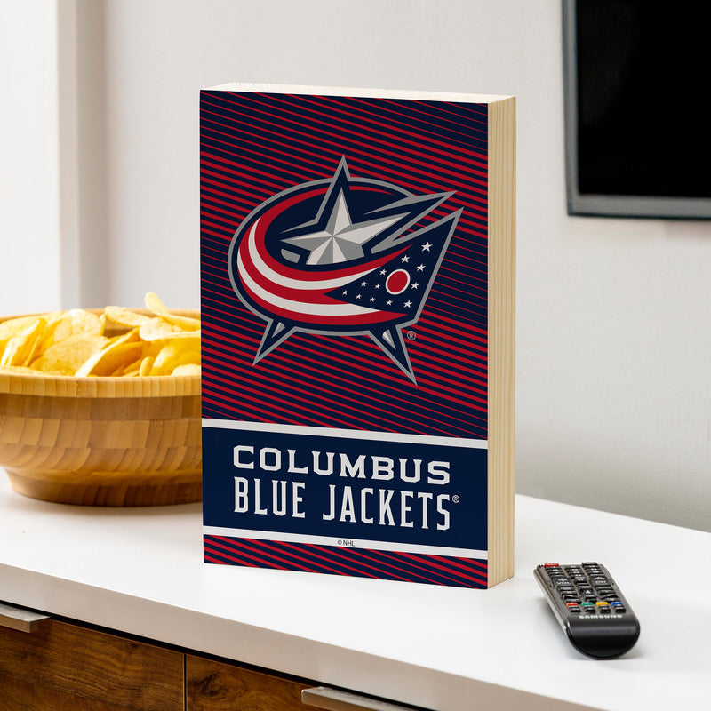Columbus Blue Jackets Plock, Down Home Fans, 8x12
