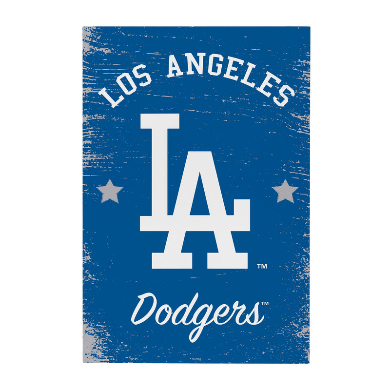 Los Angeles Dodgers Wood Wall Sign, 16x24