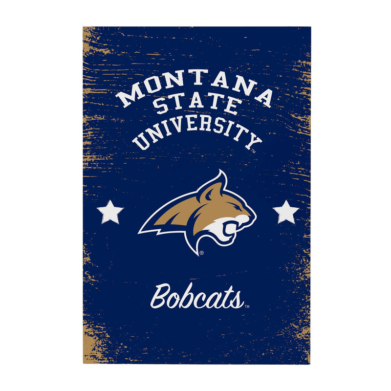 Montana State University Wood Wall Sign, 16x24