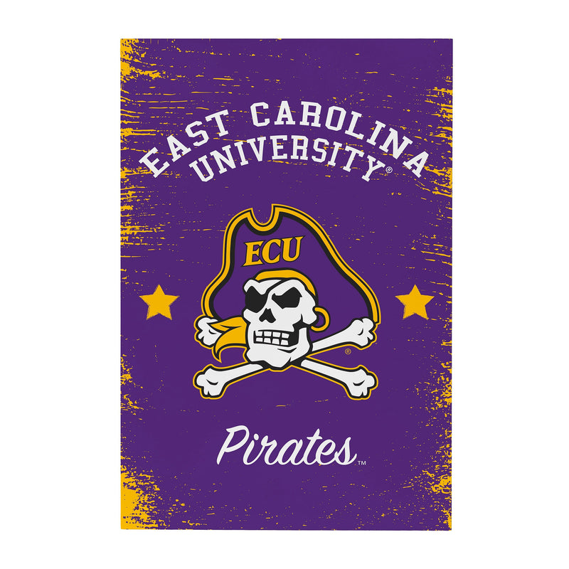 East Carolina University Wood Wall Sign, 16x24