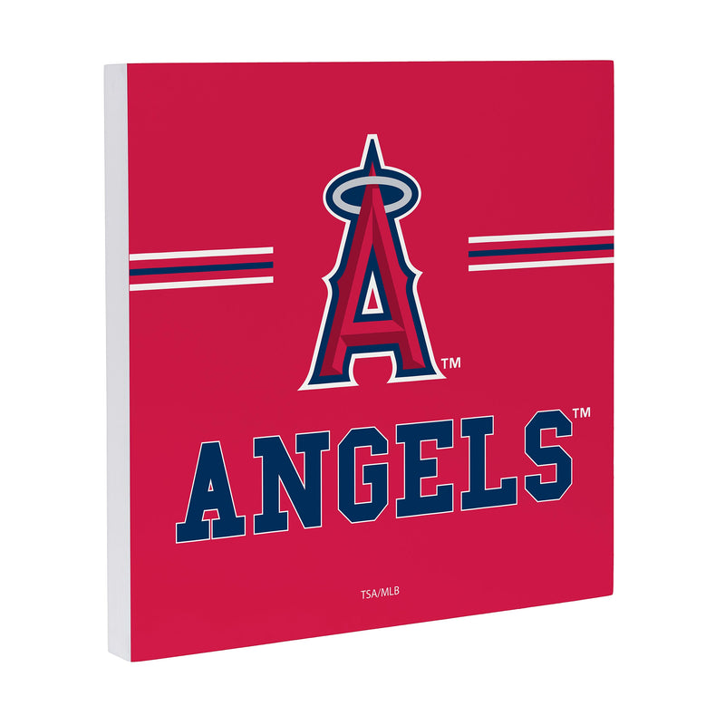Los Angeles Angels Wood Wall Sign, 12x12