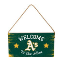 Athletics Wood Wall Sign, 6x11