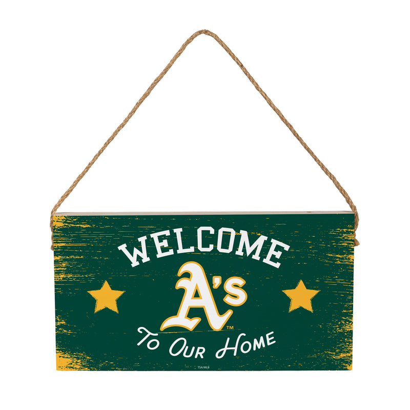 Athletics Wood Wall Sign, 6x11