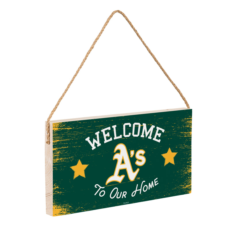 Athletics Wood Wall Sign, 6x11
