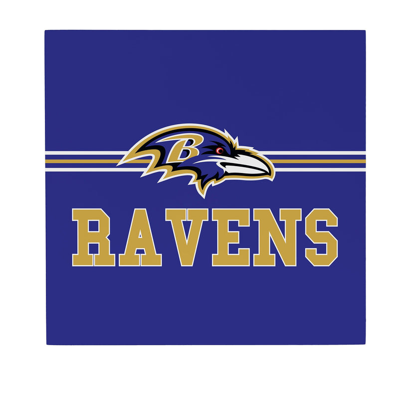 Baltimore Ravens Wood Wall Sign, 12x12