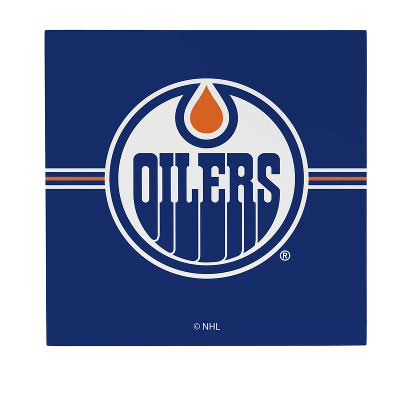 Edmonton Oilers Wood Wall Sign, 12x12
