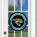 Jacksonville Jaguars Round Door Decor with Hanging Rope, 18x18