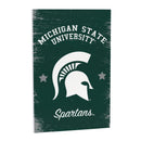 Michigan State University Wood Wall Sign, 16x24