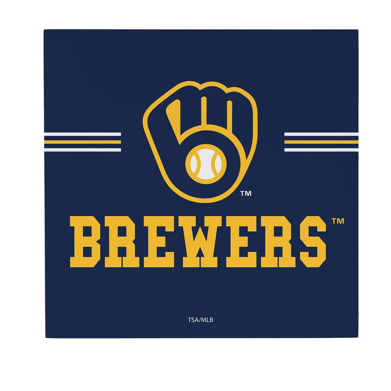 Milwaukee Brewers Wood Wall Sign, 12x12