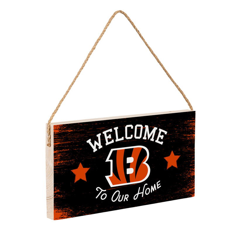 Cincinnati Bengals Wood Wall Sign, 6x11
