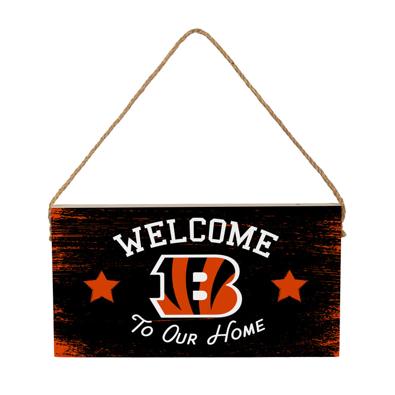 Cincinnati Bengals Wood Wall Sign, 6x11