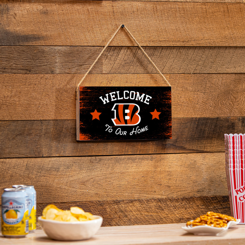 Cincinnati Bengals Wood Wall Sign, 6x11