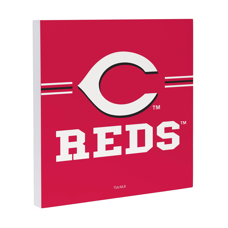 Cincinnati Reds Wood Wall Sign, 12x12