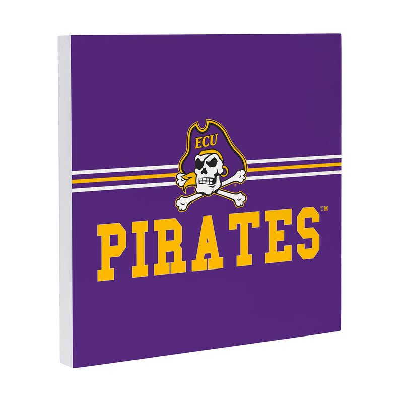 East Carolina University Wood Wall Sign, 12x12
