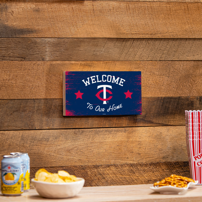 Minnesota Twins Wood Wall Sign, 6x11