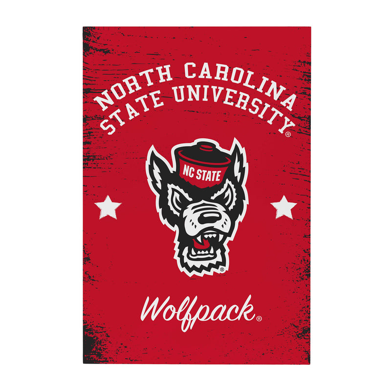North Carolina State University Wood Wall Sign, 16x24