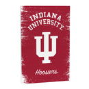 Indiana University Wood Wall Sign, 16x24